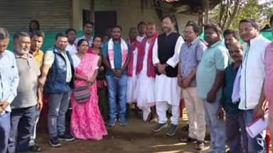 पखांजूर: अखिल भारतीय राष्ट्रीय कांग्रेस पार्टी के सचिव राजेश तिवारी पहुंचे पखांजूर