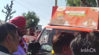 सिरोही: राज्य मंत्री देवासी ने शिविर का अवलोकन किया, विकास रथ का भी किया स्वागत