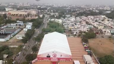 આણંદ શહેર: આણંદના અર્બન કોમ્યુનિટી હોલ ખાતે ત્રિદિવસે સશક્ત નારી મેડાનો પ્રારંભ કરાવતા જિલ્લા પ્રભારી મંત્રી સંજયસિંહ મહિલા