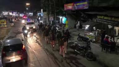 कनाड़िया: पुलिस कमिश्नरेट की शौर्य संचलन की सुरक्षा के लिए थाना एमआईजी की पहल, ड्रोन से रूट पर निगरानी