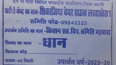 बड़वारा: लाखखेरा में नियमों को ताक पर रखकर धान खरीदी, किसान लुट रहा, प्रशासन मूकदर्शक बना