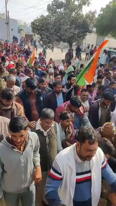 शहीद सुरेश कसवां कलाना की अंतिम यात्रा