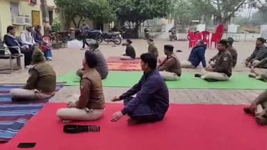 पलेरा: पलेरा थाना परिसर में विश्व ध्यान दिवस पर उत्साहपूर्वक ध्यान कार्यक्रम आयोजित #palera #ध्यान