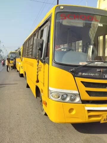 भैयाथान: भैयाथान में सुशासन सप्ताह पर परिवहन विभाग ने स्कूल बसों की की आकस्मिक जांच व कार्रवाई