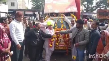 अरनोद: राजस्थान सरकार के दो वर्ष पूर्ण, विकास रथ का अरनोद व दलोट पंचायत समिति क्षेत्र के गांवों में भव्य स्वागत