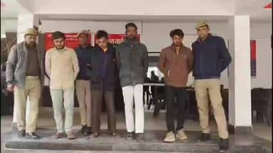 धनौरा: गजरौला पुलिस ने तमंचा व मारपीट के मामले में फरार चार वारंटियों को किया गिरफ्तार