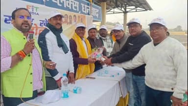 धनबाद/केंदुआडीह: बबिरसा मुंडा मेगा स्पोर्ट्स कांप्लेक्स में खेल महोत्सव के अंतिम दिन बाघमारा विधायक शत्रुघ्न महतो पहुंचे