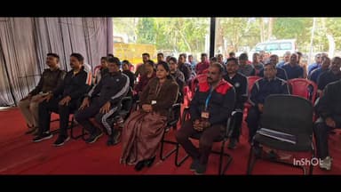 महू में विश्व ध्यान दिवस पर थाने में हुआ ध्यान और तनाव मुक्ति कार्यक्रम