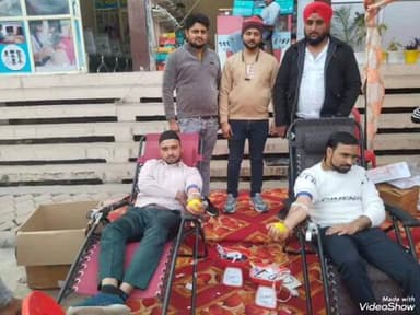 बेहट: शाकम्भरी रोड पर आयोजित हुआ रक्तदान शिविर