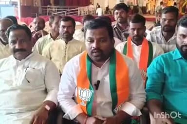 నవాబ్పేట: మాజీ ఎమ్మెల్యే మెతుకు ఆనంద్ పై తీవ్ర విమర్శలు చేసిన బిజెపి నాయకులు వడ్ల నందు