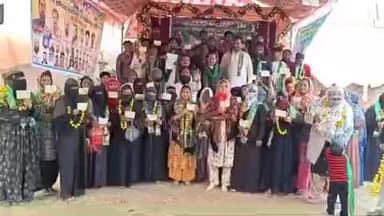 झांसी: झांसी में मजलिस का बढ़ता कारवां, सैकड़ों महिलाओं ने पुलिया नंबर 9 स्थित एक विवाह घर में AIMIM की सदस्यता ली