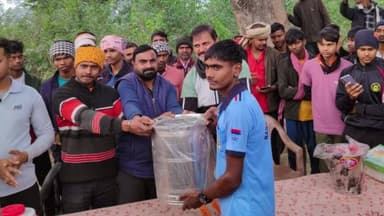 मड़ियाहू: जय हथेरा बीर मैदान में 1500 मीटर दौड़ प्रतियोगिता का भव्य शुभारंभ हुआ