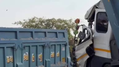 દહેગામ: દહેગામ-રખિયાલ હાઈવે પર જાળીયાના મઠ ગામ નજીક વહેલી સવારે બે ડમ્પર વચ્ચે અકસ્માત