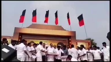 வாலாஜா: வாலாஜாபேட்டை எடுத்த பொன்னப்ப தாங்கள் விழாவில் முந்தி கொண்டதில் சலசலப்பு