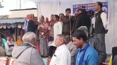 कुंडम: बघराजी प्रेमनगर के रहवासियों को बेदखल करने के विरोध में बहुजन समाज पार्टी का धरना, एसडीएम के खिलाफ नारेबाजी