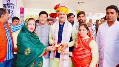 घट्टिया: विधायक सतीश मालवीय का उन्हेंल में भाजपा कार्यकर्ताओं ने किया स्वागत