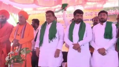 ತಿಕೋಟಾ: ಪಟ್ಟಣದ ಹೊರ ಭಾಗದಲ್ಲಿ ರೈತ ಕ್ಷೇತ್ರೋತ್ಸವ ಕಾರ್ಯಕ್ರಮಕ್ಕೆ ಚಾಲನೆ ನೀಡಿದ ಸಚಿವ ಎಂ ಬಿ ಪಾಟೀಲ