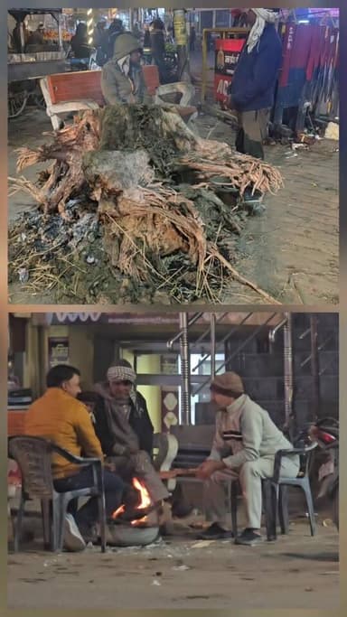 नगर पंचायत क्षेत्र के चौराहे पर नगर पंचायत की ओर से अलाव की व्यवस्था तो की गई, लेकिन गीली लकड़ी होने के कारण अलाव जल नही...