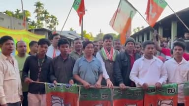 কুমারঘাট: কুমারঘাট এলাকায় BJP দলের পক্ষ থেকে একটি যোগদান সভা অনুষ্ঠিত হয়