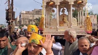 शाढ़ौरा: शाढ़ौरा में जैन विमानजी का चल समारोह भव्यता से निकला