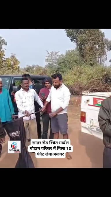 #देवघर में इन दिनों विभिन्न इलाकों से अजगर निकलने की लगातार सूचनाएं मिल रही हैं, जिससे स्थानीय लोगों में दहशत का माहौल ब...