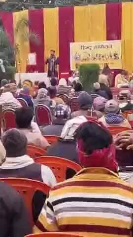 ज़मानिया: गाजीपुर के ताजपुर स्थित एक निजी मैरिज हाल में आयोजित हुआ हिंदू सम्मेलन