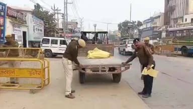 रावतसर: रावतसर पुलिस ने शहर में विशेष यातायात जागरूकता अभियान चलाया