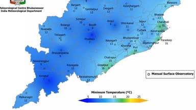ମୋହନା: ଜିଲ୍ଲାରେ ଆସନ୍ତାକାଲି ତାପମାତ୍ରା ୧୨ ଡ଼ିଗ୍ରୀ ରହିବା ନେଇ ପାଣିପାଗ ବିଭାଗ ପକ୍ଷରୁ ସୂଚନା ପ୍ରଦାନ