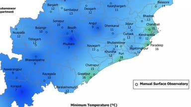 କାକଟପୁର: ଜିଲ୍ଲାରେ ଆସନ୍ତାକାଲି ତାପମାତ୍ରା 16 ଡ଼ିଗ୍ରୀ ରହିବା ନେଇ ପାଣିପାଗ ବିଭାଗ ପକ୍ଷରୁ ସୂଚନା ପ୍ରଦାନ
