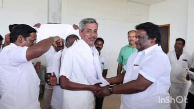 ஆண்டிமடம்: ஆண்டிமடம் பகுதியை சேர்ந்த மாற்றுக் கட்சியினர், திமுகவில் இணைந்தனர்- அமைச்சர் சிவசங்கர் பங்கேற்பு