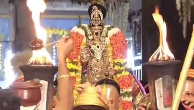 ஸ்ரீரங்கம்: பகல்பத்து 3ம் நாளான இன்று அர்ஜுன மண்டபத்தில் காட்சி அளித்த நம் பெருமாள் ஏராளமான பக்தர்கள் பங்கேற்பு