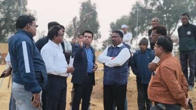 ଝୁଲେନ ପୋଲ ନିର୍ମାଣ କାର୍ଯ୍ୟ ତଦାରଖ କଲେ ଗ୍ରାମ୍ୟ ଉନ୍ନୟନ ପଞ୍ଚାୟତିରାଜ ଏବଂ ପାନୀୟ ଜଳ ବିଭାଗ ମନ୍ତ୍ରୀ ରବିନାରାୟଣ ନାଏକ I ଙ୍କ ସହ ଉଚ୍ଚ ବ...