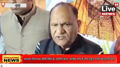 #Ranchi:भाजपा विधायक सीपी सिंह के जहरीले बोल, कांग्रेस चोर है और राहुल गांधी खानदानी चोर Irfan Ansari #RahulGandhinews