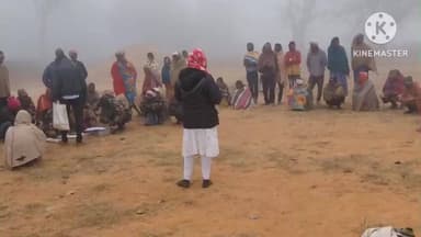 कर्रा: सरलो गांव में मोदी सरकार के जी राम जी बिल का विरोध प्रदर्शन