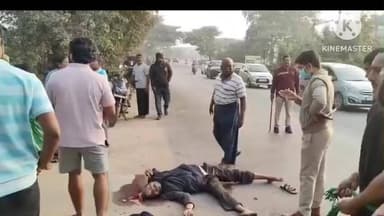 కూసుమంచి: సాయి గణేష్ నగర్ వద్ద కొత్త ఇంటికి నీళ్లు కొట్టేందుకు వెళుతూ ప్రవేట్ ట్రావెల్ బస్సు ఢీకొని ఓ వ్యక్తి అక్కడికక్కడే మృతి