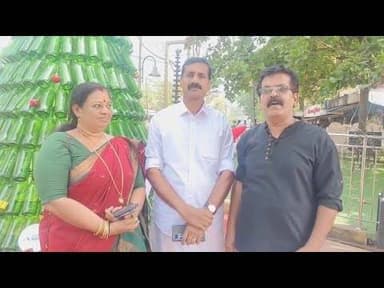 മദ്യക്കുപ്പികൾ കൊണ്ട് ക്രിസ്മസ് ട്രീ; ഗുരുവായൂർ നഗരസഭ സെക്രട്ടറിക്ക് പരാതി നൽകി യു.ഡി.എഫ് കൗൺസിലർമാർ