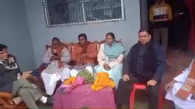 मोरवा: केंद्रीय गृह राज्य मंत्री नित्यानंद राय मरीचा पहुंचे, लोगों के साथ किया जनसंवाद