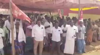 பண்ருட்டி: கொடுக்கன் பாளையத்தில் விவசாயிகள் தொடர் காத்திருப்பு போராட்டம் மூன்றாவது நாளாக நினைக்கிறது