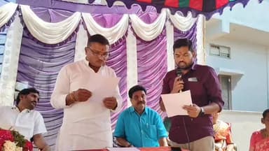మెదక్: హస్తాల్ పూర్ గ్రామసర్పంచ్ ప్రమాణ స్వీకారం చేసిన నరసింహ రెడ్డి