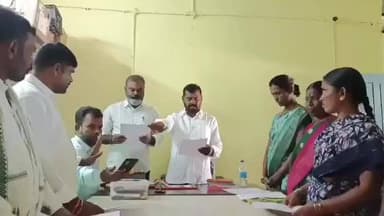 నార్సింగి: ర్యాల మడుగు గ్రామపంచాయతీ సర్పంచ్ గా ఈగ రవి ప్రమాణస్వీకారం