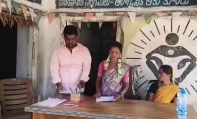 నిజాంపేట్: చీపురు దిబ్బ సర్పంచ్ సునీత ప్రమాణ స్వీకారం