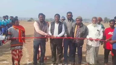 कुंडहित: महेशपुर में तीन दिवसीय फुटबॉल टूर्नामेंट का उद्घाटन हुआ