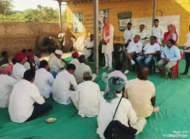 चितलवाना: टांपी गांव में विकास रथ यात्रा का स्वागत किया गया