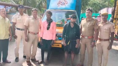 திருவெண்ணைநல்லூர்: சேமங்கலம் கிராமத்தில் ரேஷன் அரிசி கடத்திய இரண்டு பேர் கைது 2 டன் ரேஷன் அரிசி பறிமுதல்