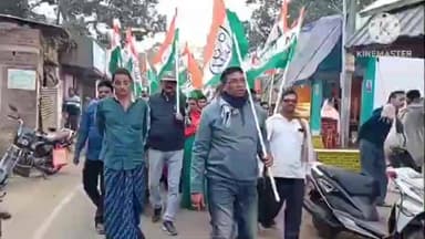 সাঁকরাইল: বীরসা মুন্ডাকে শ্রদ্ধা জানিয়ে রগড়া থেকে কুকড়াকুপি—সাঁকরাইলে ১৫ বছরের উন্নয়নের বার্তা নিয়ে তৃণমূলের মিছিল