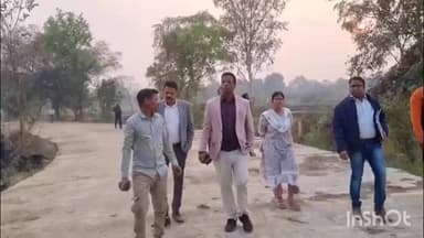 कलेक्टर डॉ. कन्नौजे ने सीसी रोड निर्माण कार्य का निरीक्षण किया, गुणवत्ता में कमी पर ठेकेदार को नोटिस