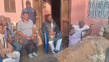 मसलिया: पूर्व डिप्टी सीएम ने भूतपूर्व प्रमुख से मुलाकात कर उनके स्वास्थ्य की जानकारी ली