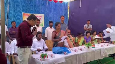 సిరిసిల్ల: ఆర్ అండ్ ఆర్ కాలనీ చీర్లవంచ సర్పంచ్ గా ప్రమాణ స్వీకారం చేసిన కొలుగూరి కిరణ్మయి