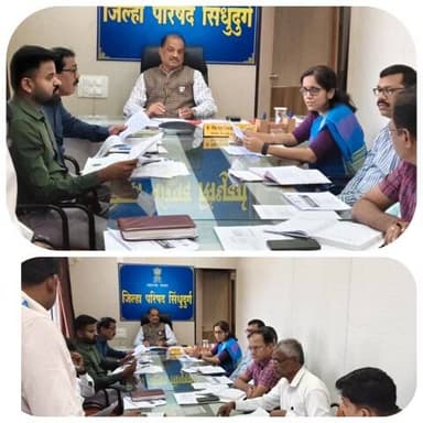 जिल्हास्तरीय जन्म मृत्यू नोंदणी समन्वय समितीची बैठक मा.मुख्य कार्यकारी अधिकारी, जिल्हा परिषद सिंधुदुर्ग यांच्या दालनात संपन्न संपन्न