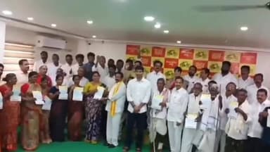 వినుకొండలో రూ. 48.30 లక్షల విలువైన CMRF చెక్కుల పంపిణీ